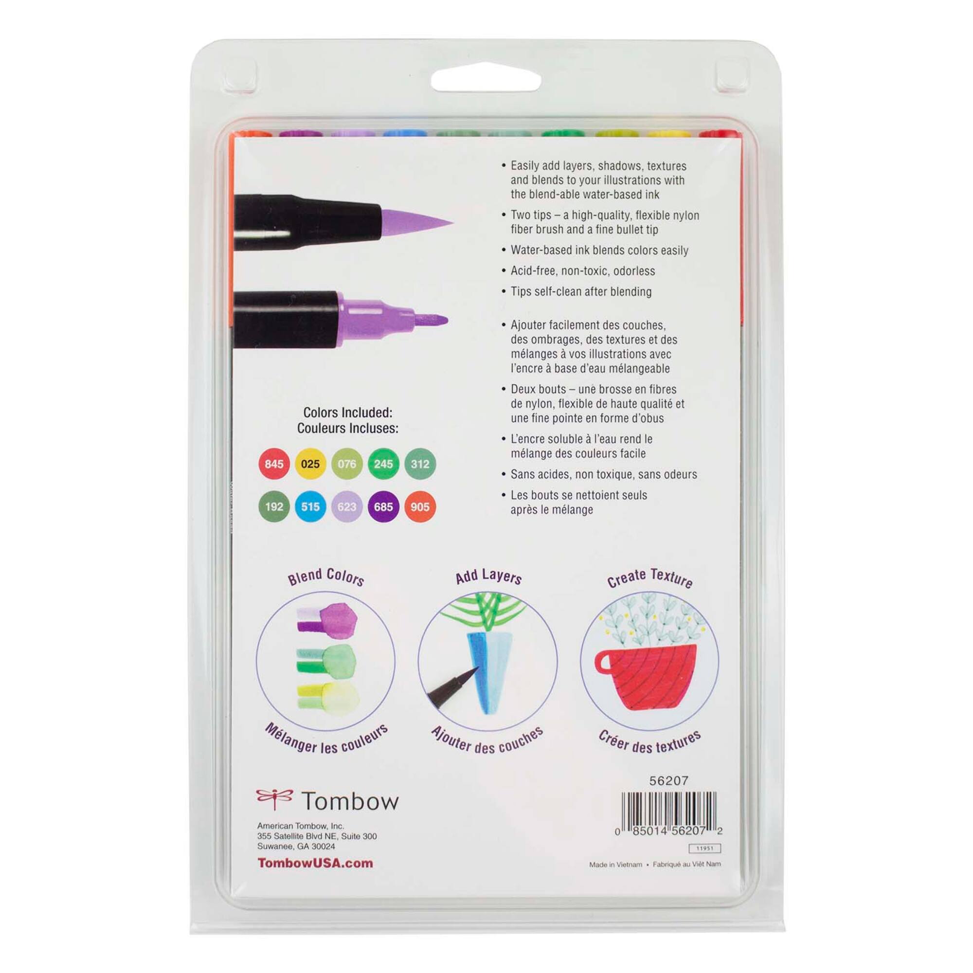 Tombow Botanical Illustration Dual Brush Art Pens